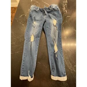 Resfeber Roma Collection Capri Jeans 12 distressed